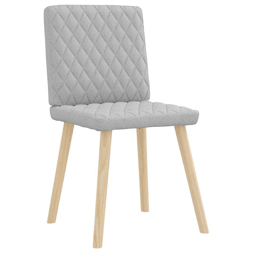 Chaises à manger lot de 2 gris nuage tissu - XIOS