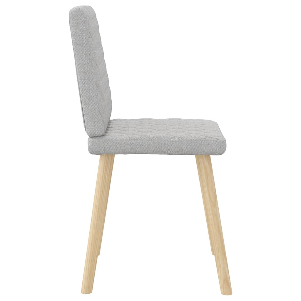 Chaises à manger lot de 2 gris nuage tissu - XIOS