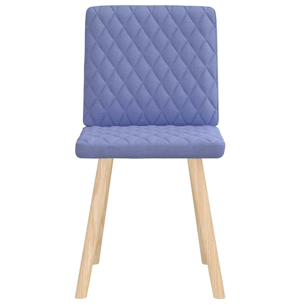 Chaises à manger lot de 2 bleu jean tissu - XIOS