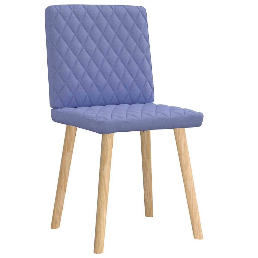Chaises à manger lot de 2 bleu jean tissu - XIOS