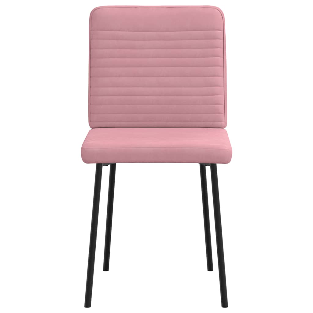 Chaises à manger lot de 2 Rose Velours - XIOS