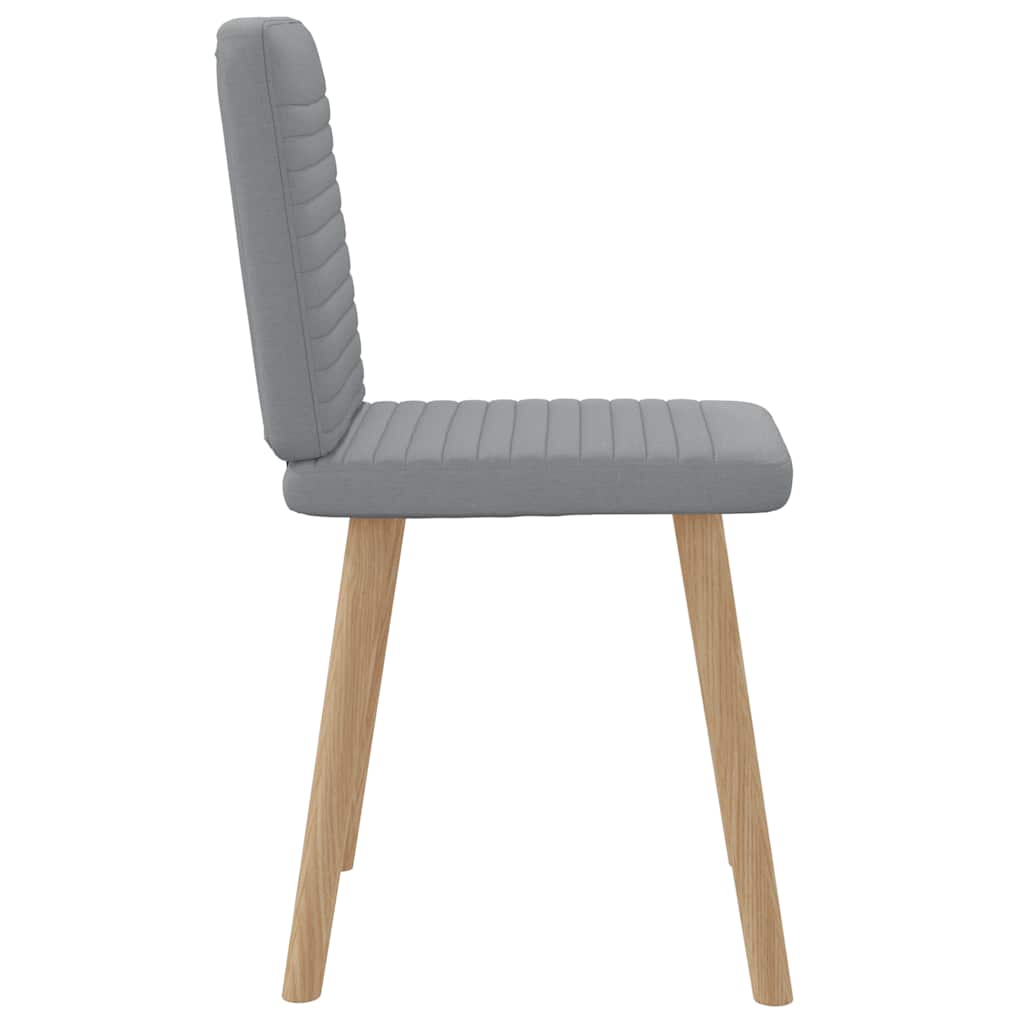 Chaises à manger lot de 2 gris clair tissu - XIOS