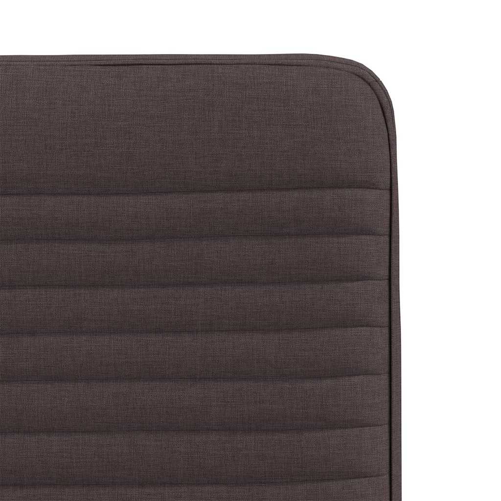 Chaises à manger lot de 2 marron foncé tissu - XIOS