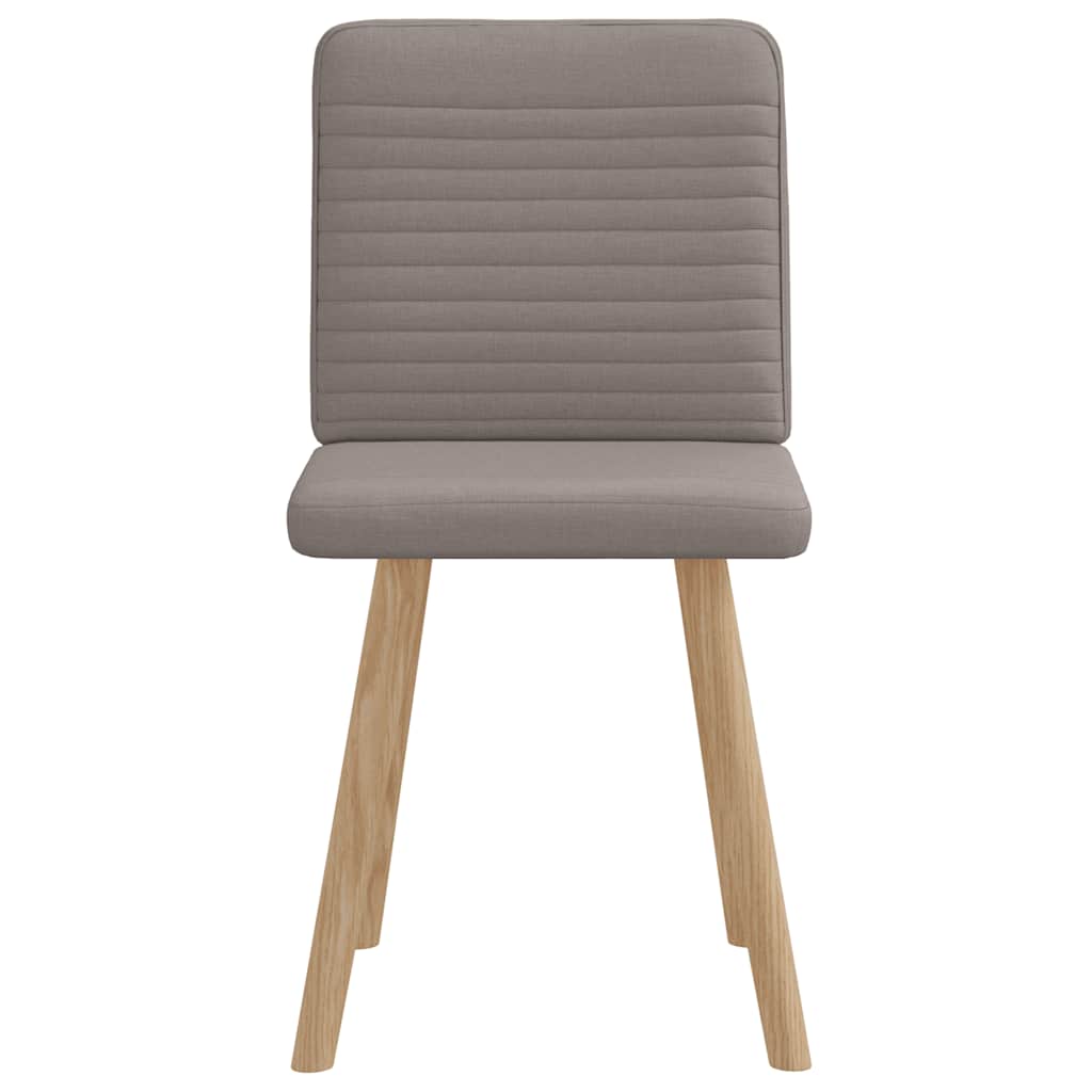 Chaises à manger lot de 2 taupe tissu - XIOS