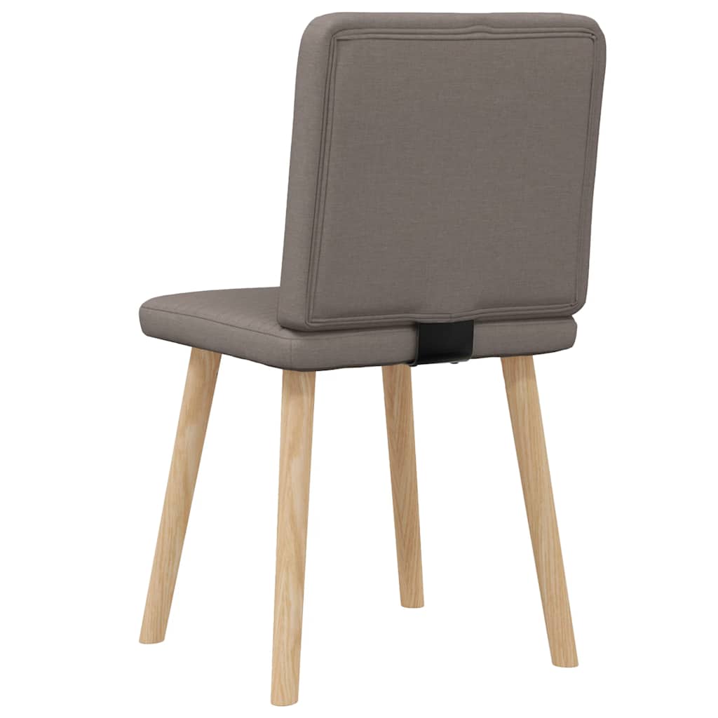 Chaises à manger lot de 2 taupe tissu - XIOS