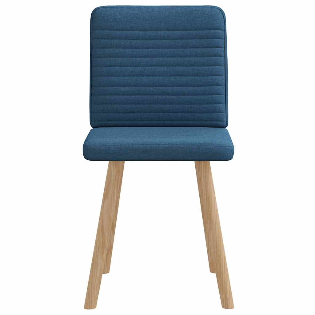 Chaises à manger lot de 2 bleu tissu - XIOS