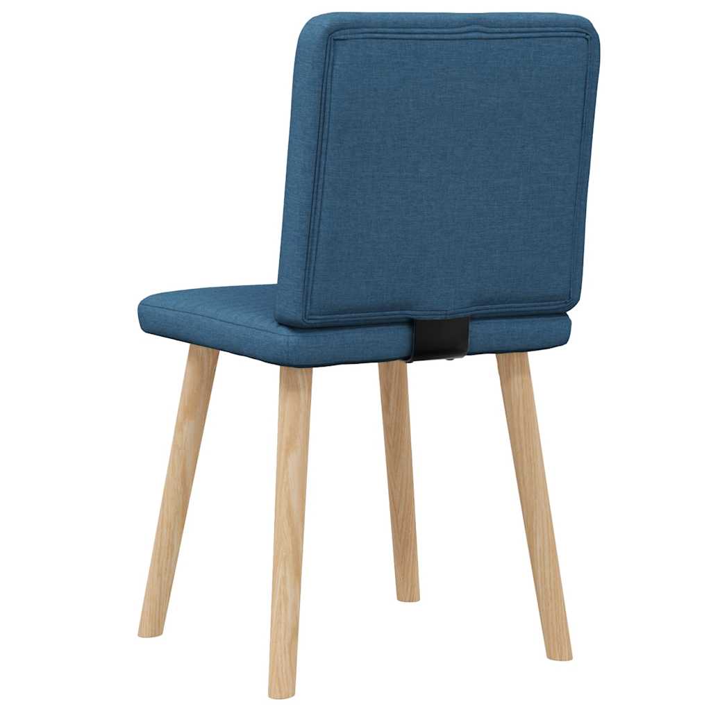 Chaises à manger lot de 2 bleu tissu - XIOS
