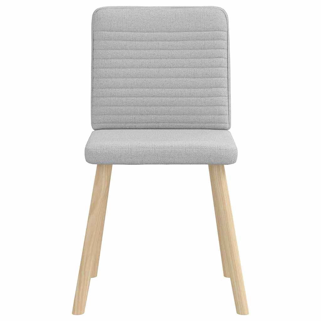 Chaises à manger lot de 2 gris nuage tissu - XIOS