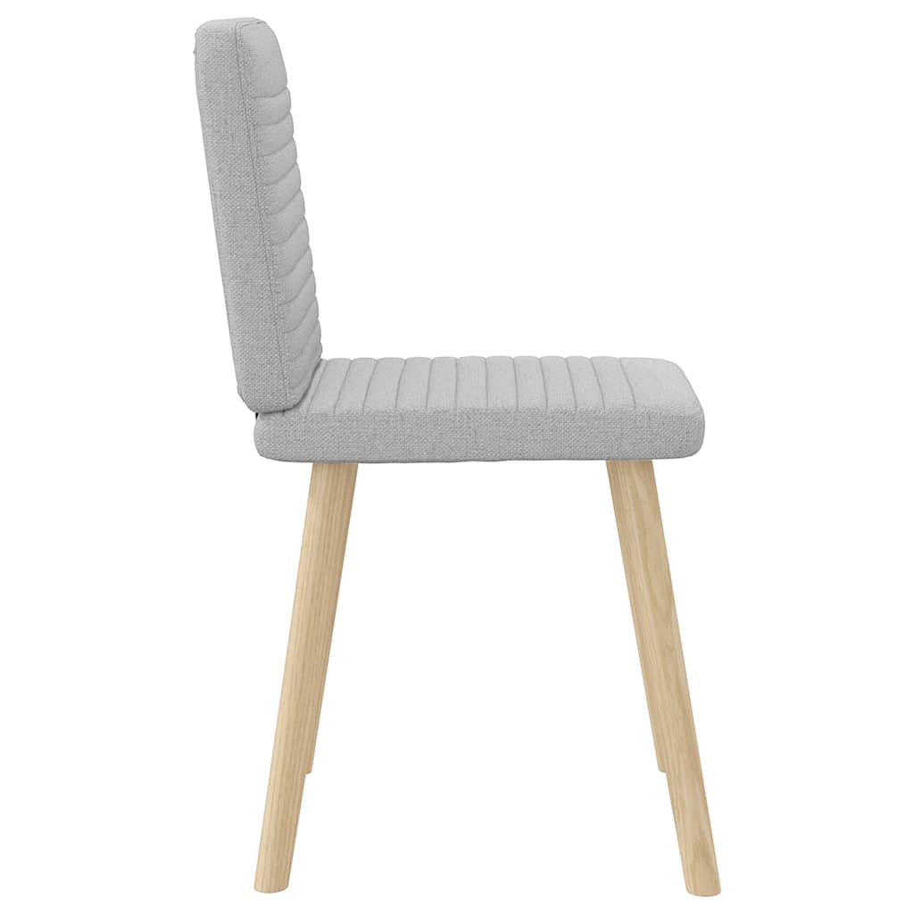 Chaises à manger lot de 2 gris nuage tissu - XIOS