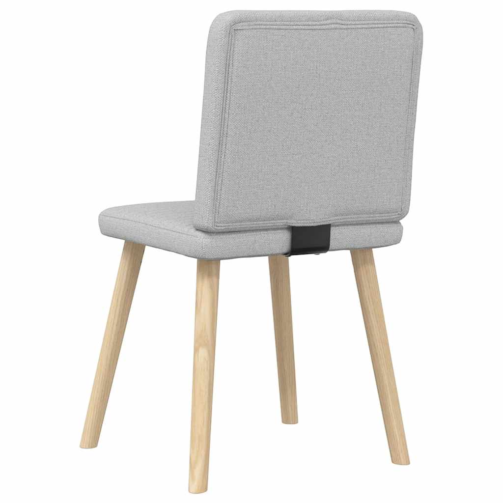 Chaises à manger lot de 2 gris nuage tissu - XIOS
