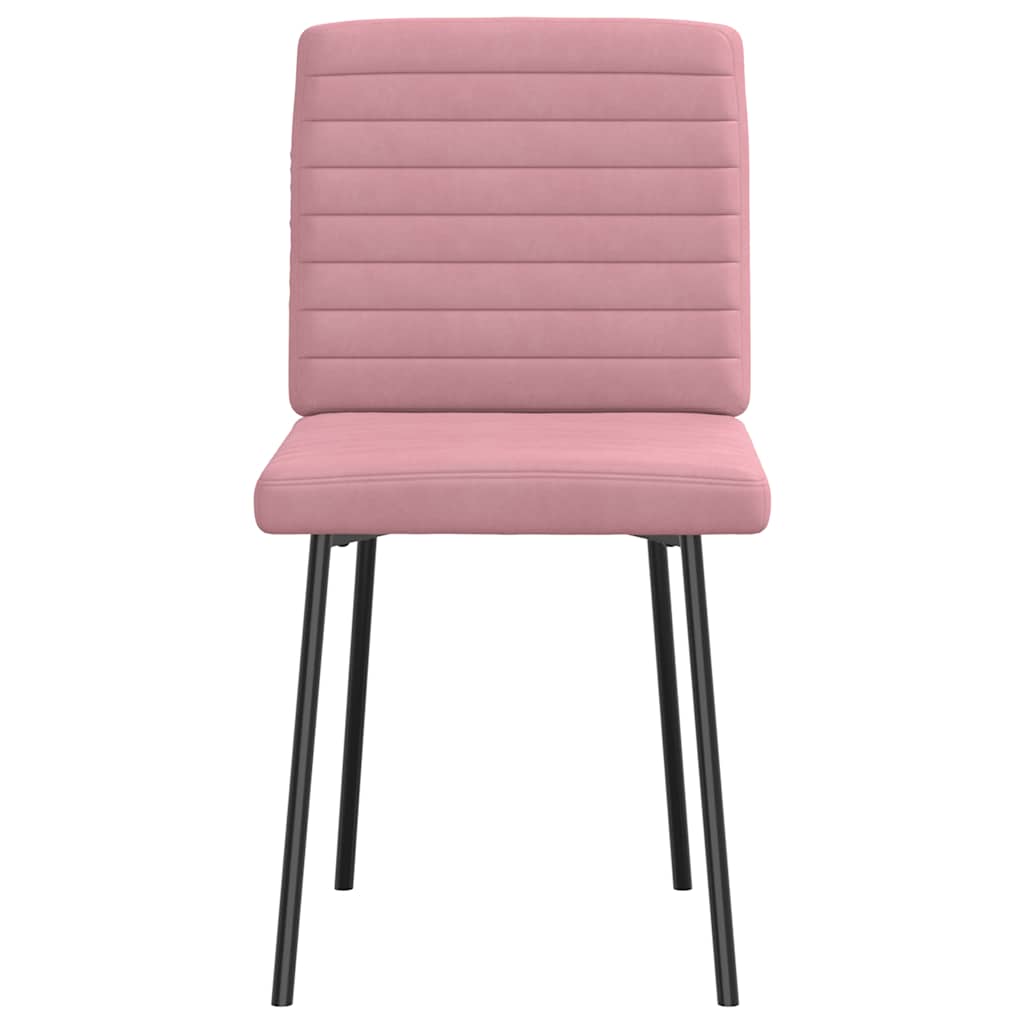 Chaises à manger lot de 2 Rose Velours - XIOS