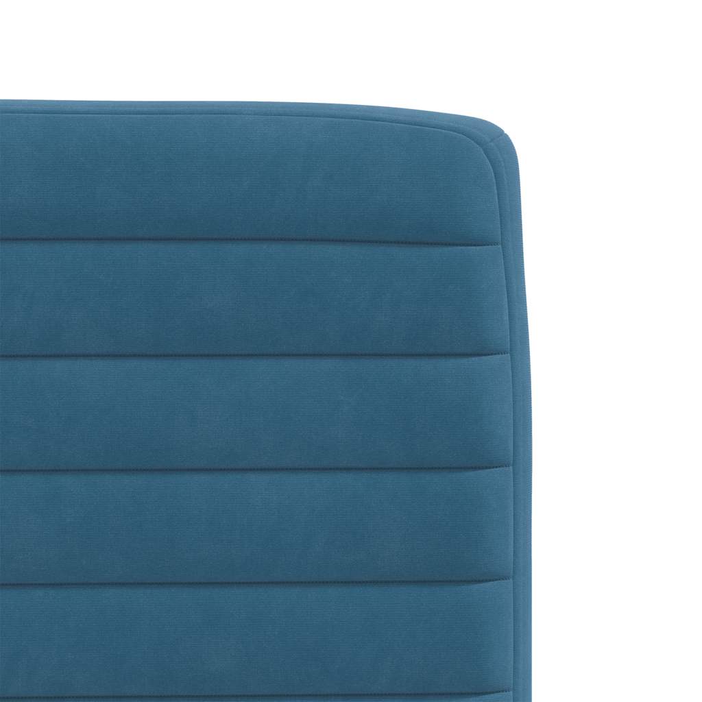 Chaises à manger lot de 2 Bleu Velours - XIOS