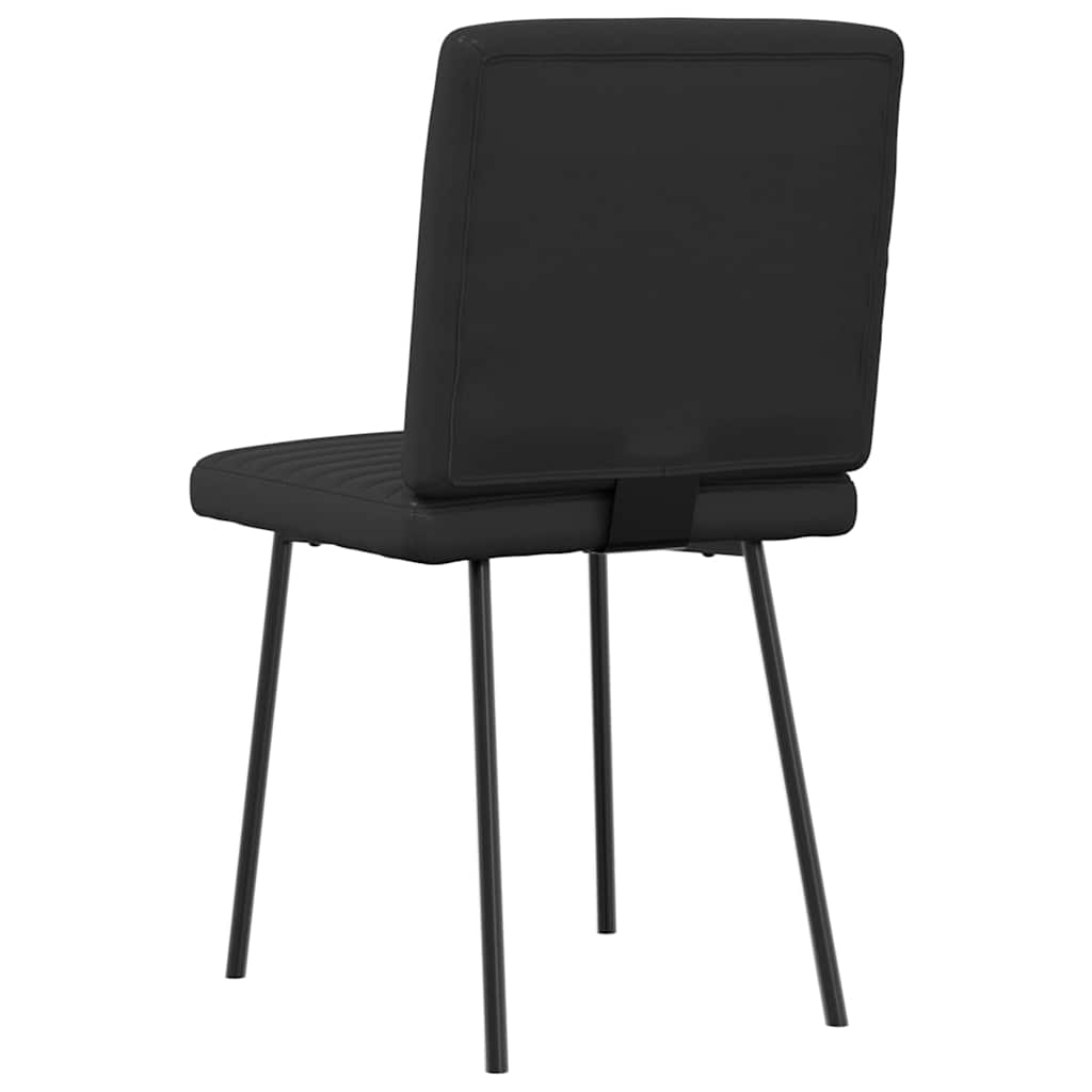 Chaises à manger lot de 2 noir similicuir - XIOS