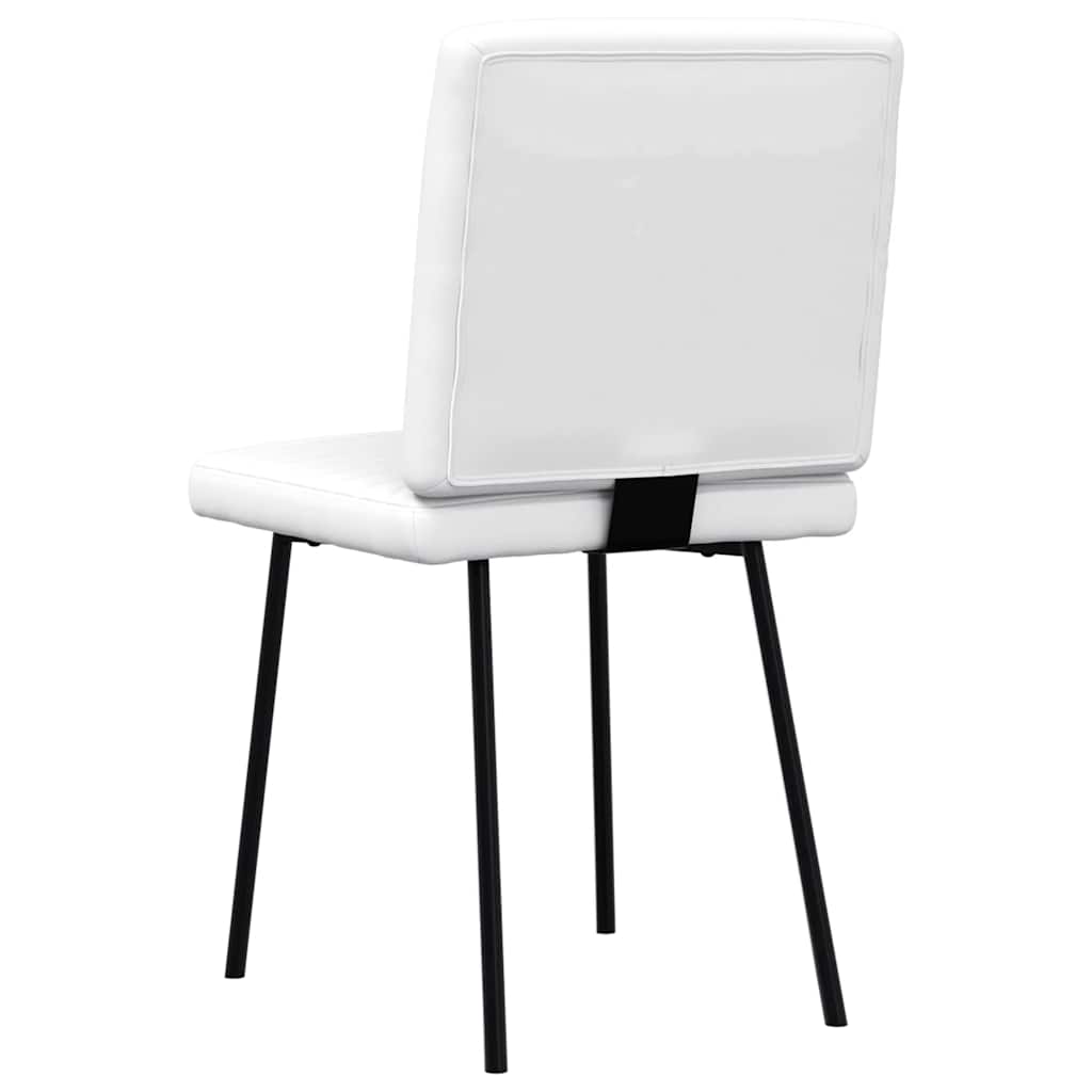 Chaises à manger lot de 2 blanc similicuir - XIOS