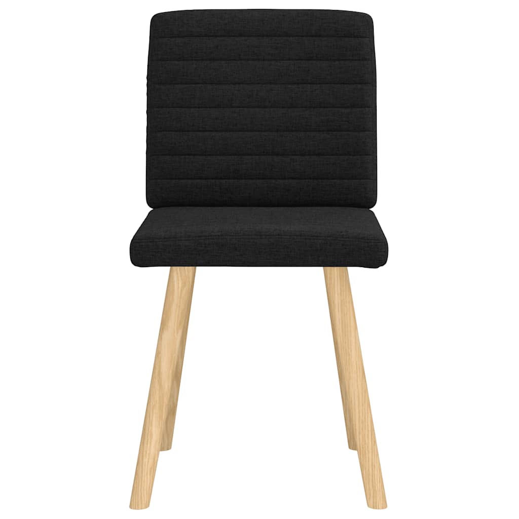 Chaises à manger lot de 2 noir tissu - XIOS