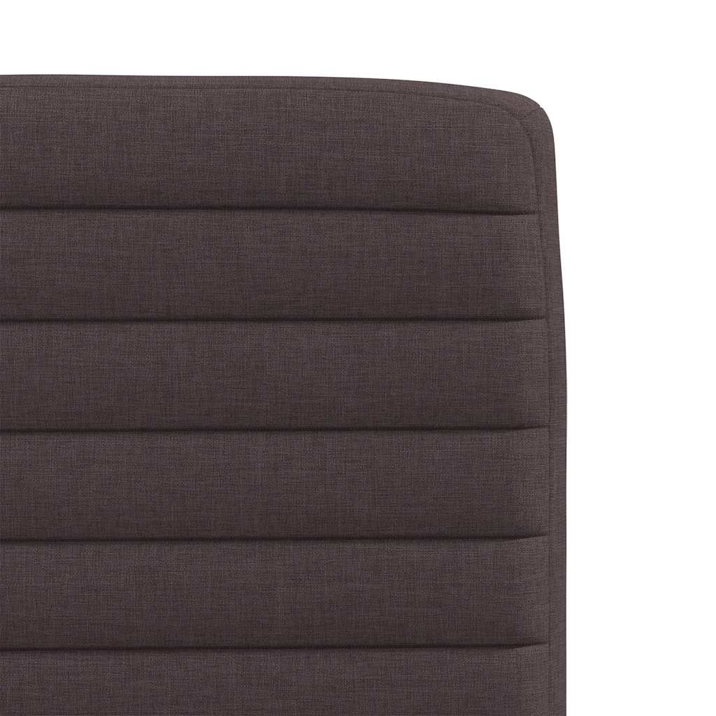 Chaises à manger lot de 2 marron foncé tissu - XIOS