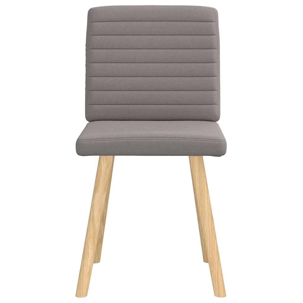 Chaises à manger lot de 2 taupe tissu - XIOS