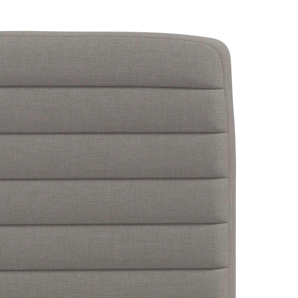 Chaises à manger lot de 2 taupe tissu - XIOS