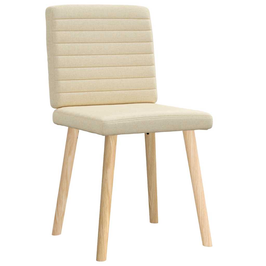 Chaises à manger lot de 2 crème tissu - XIOS