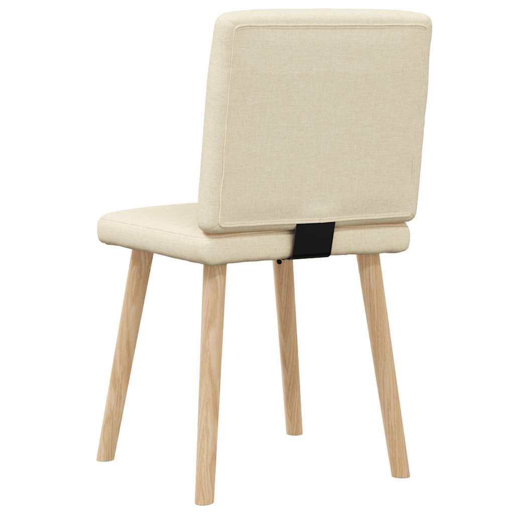 Chaises à manger lot de 2 crème tissu - XIOS