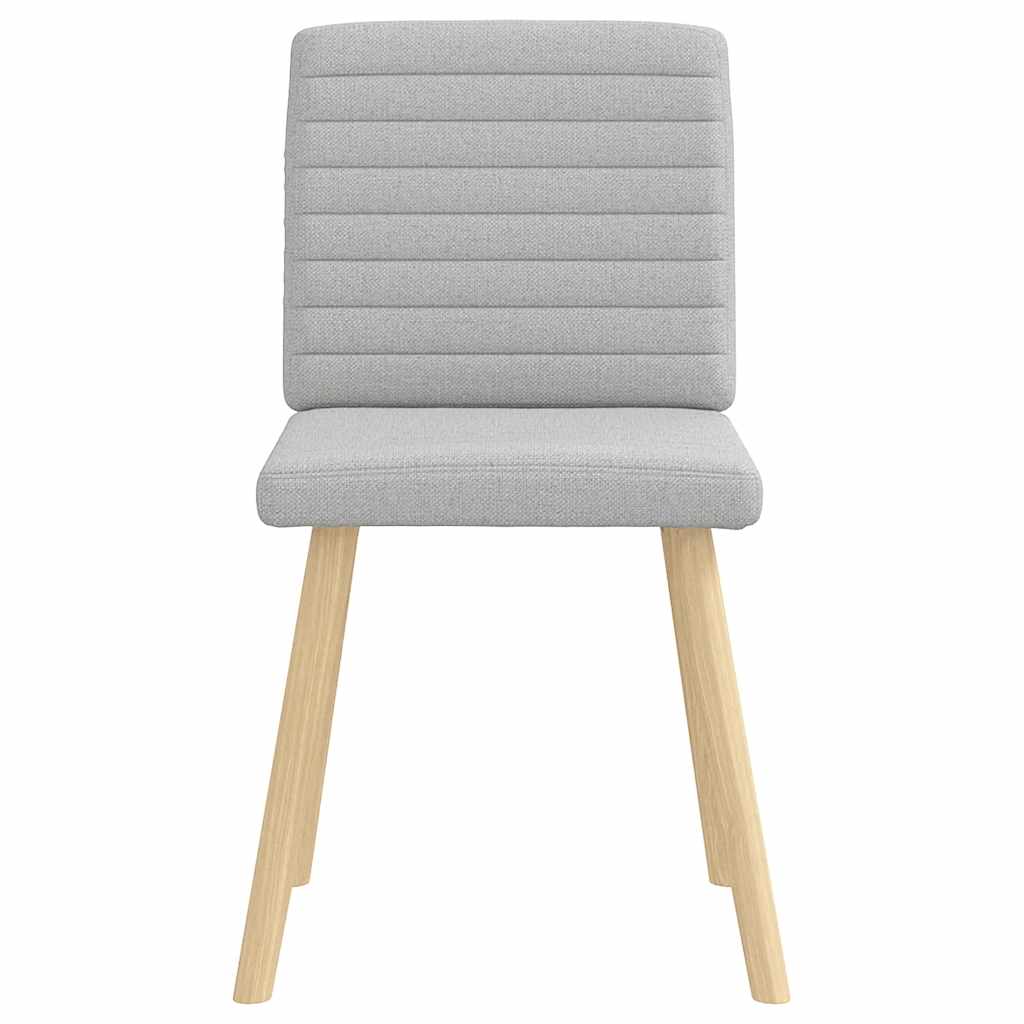 Chaises à manger lot de 2 gris nuage tissu - XIOS