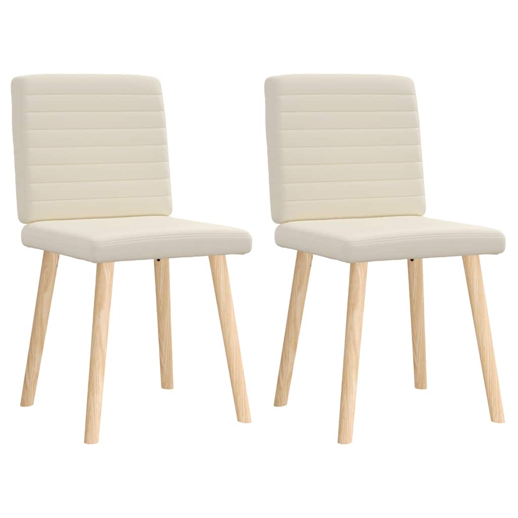 Chaises à manger lot de 2 Lin