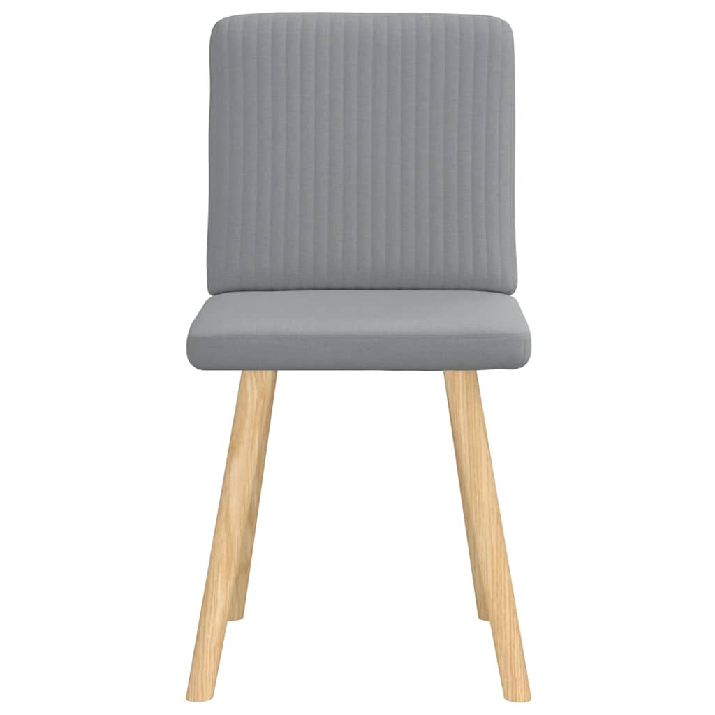 Chaises à manger lot de 2 gris clair tissu