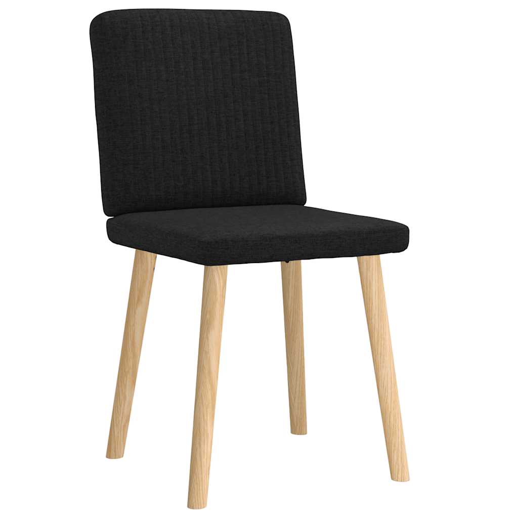 Chaises à manger lot de 2 noir tissu - XIOS