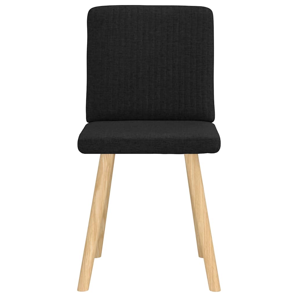 Chaises à manger lot de 2 noir tissu - XIOS