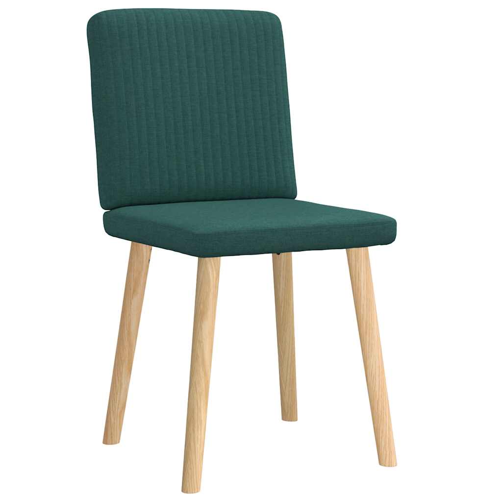Chaises à manger lot de 2 vert foncé tissu - XIOS