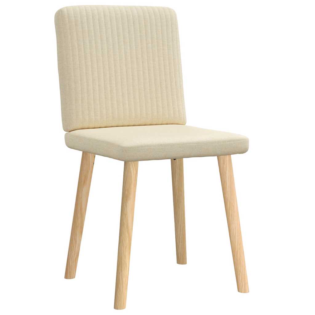 Chaises à manger lot de 2 crème tissu - XIOS