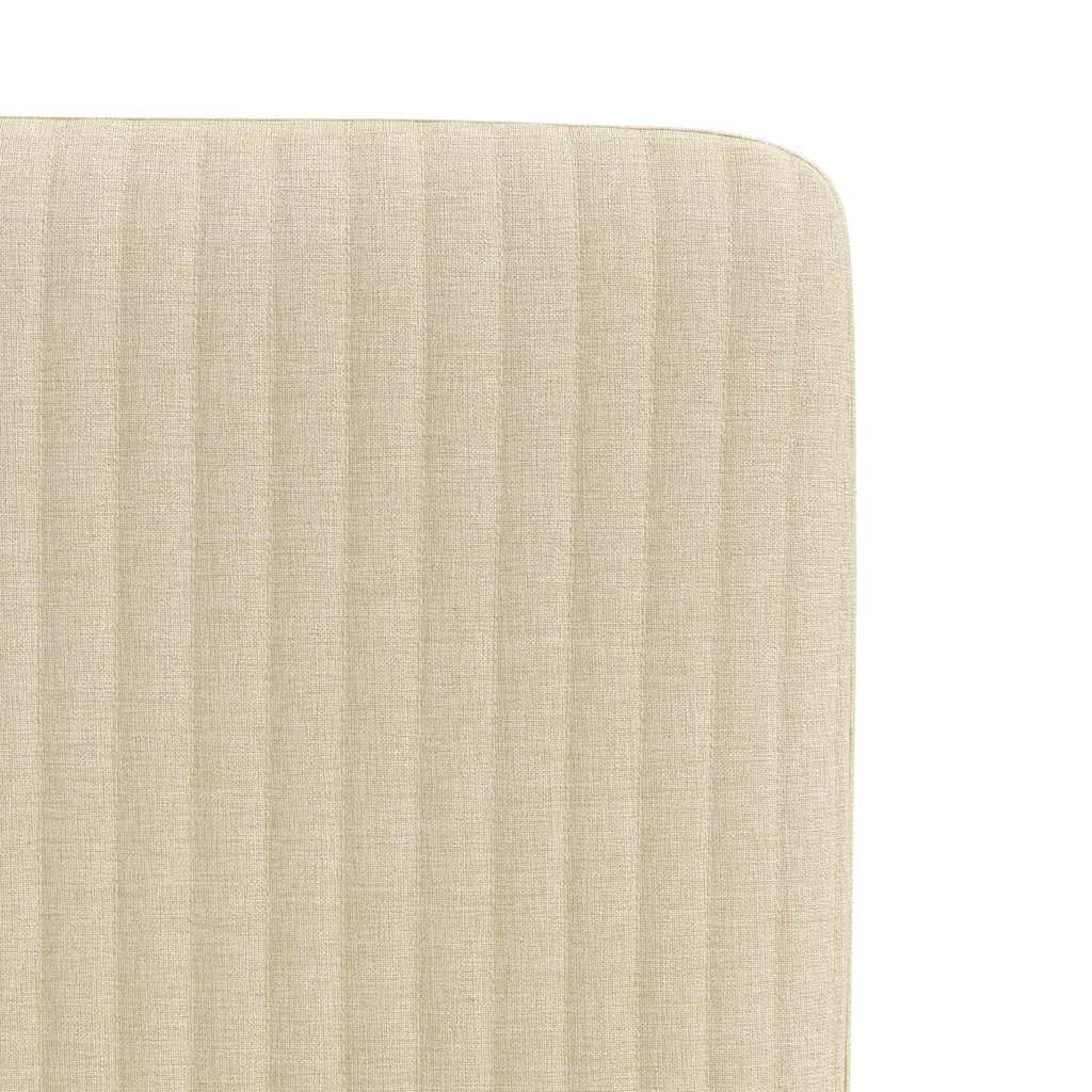 Chaises à manger lot de 2 crème tissu - XIOS