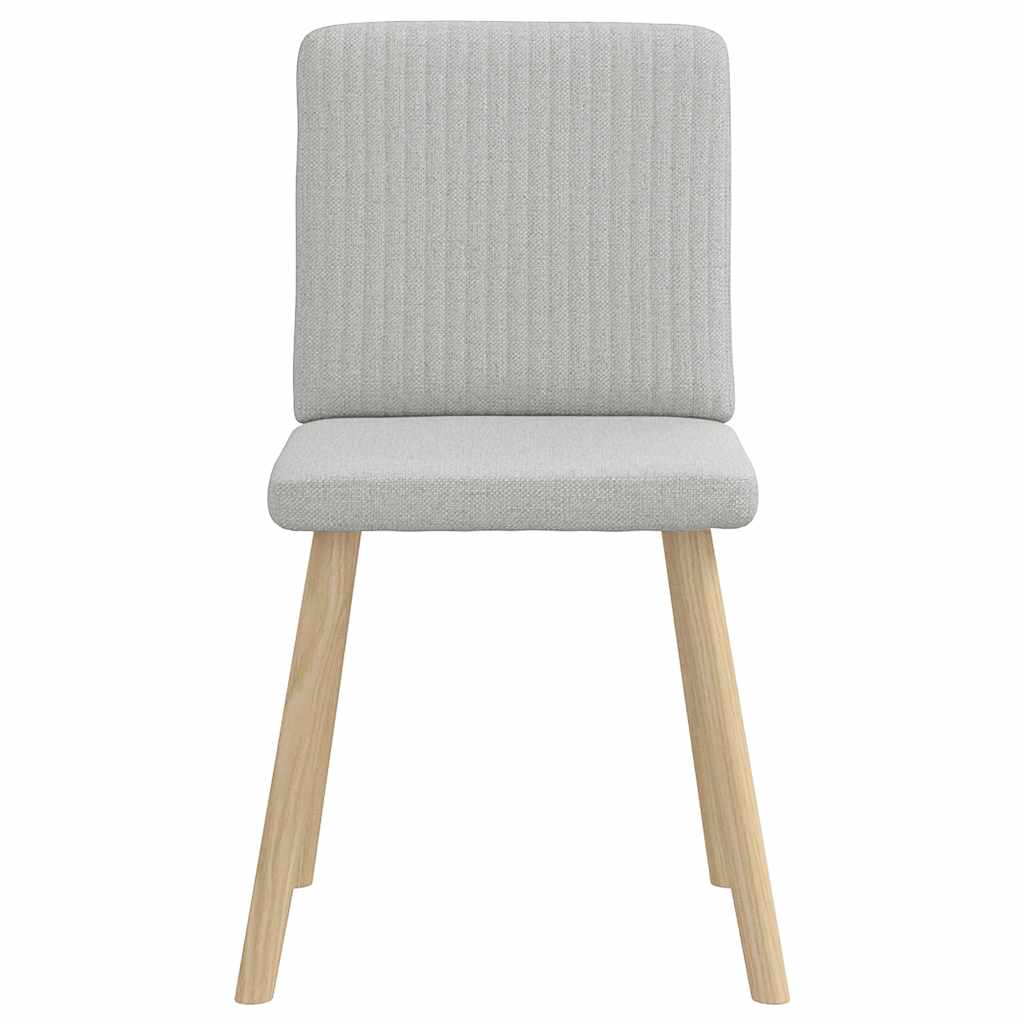 Chaises à manger lot de 2 gris nuage tissu