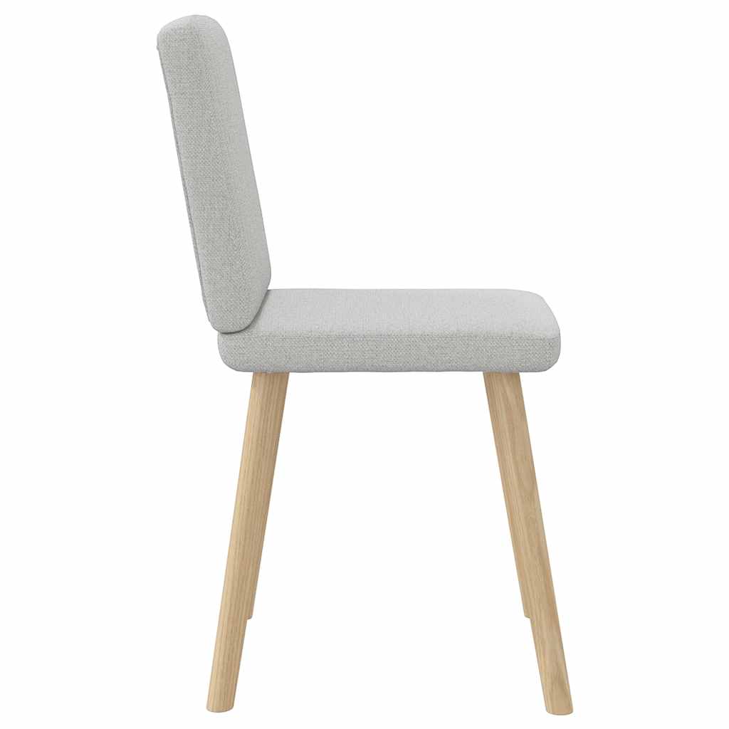 Chaises à manger lot de 2 gris nuage tissu