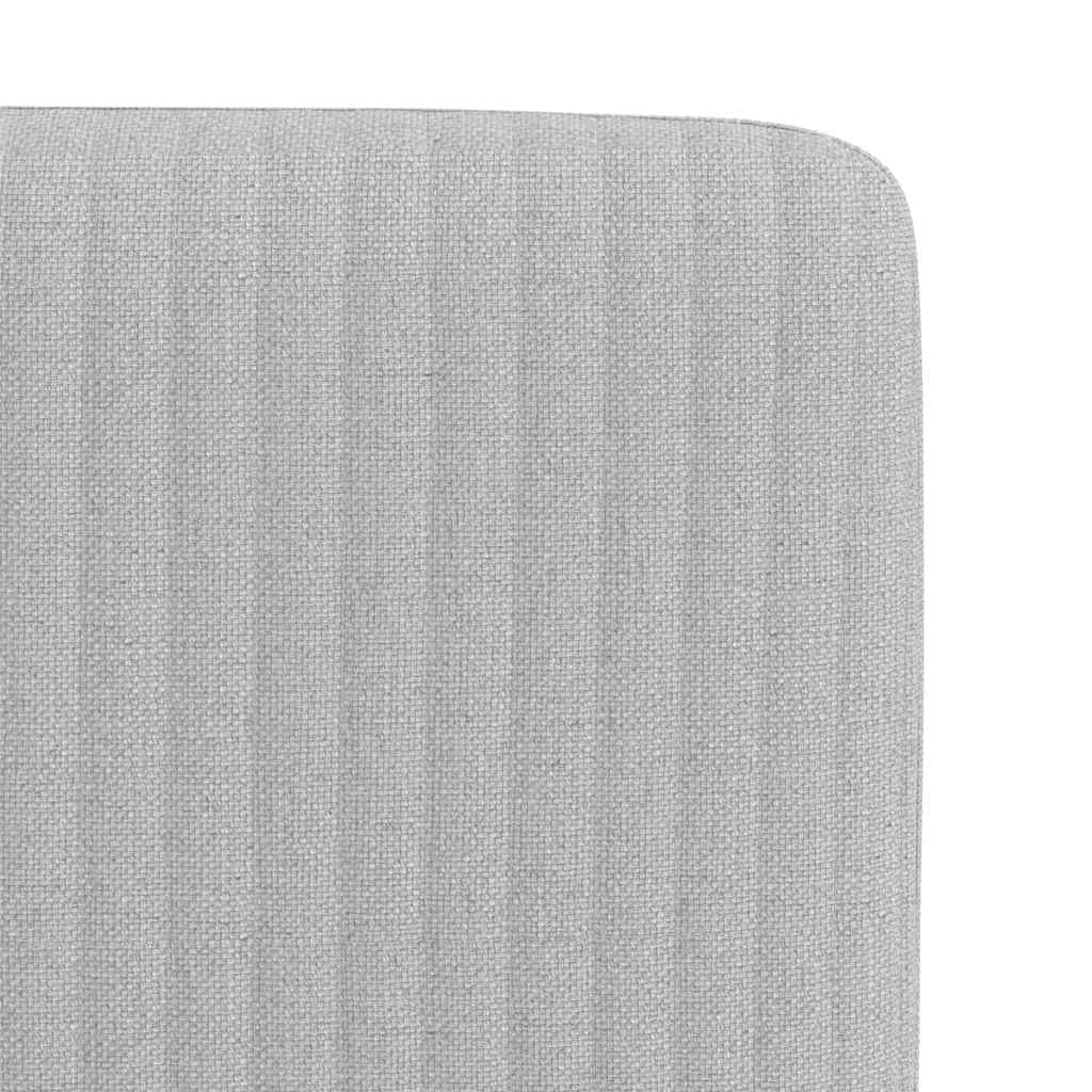 Chaises à manger lot de 2 gris nuage tissu
