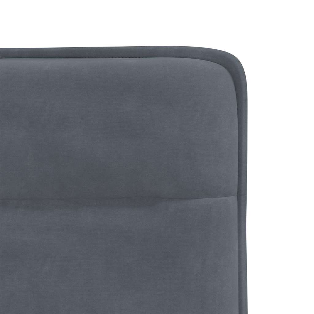 Chaises à manger lot de 2 Gris foncé Velours - XIOS