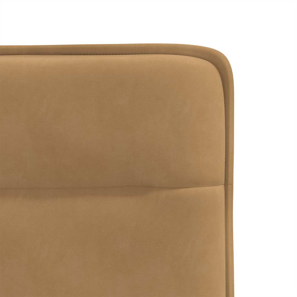 Chaises à manger lot de 2 Marron Velours - XIOS