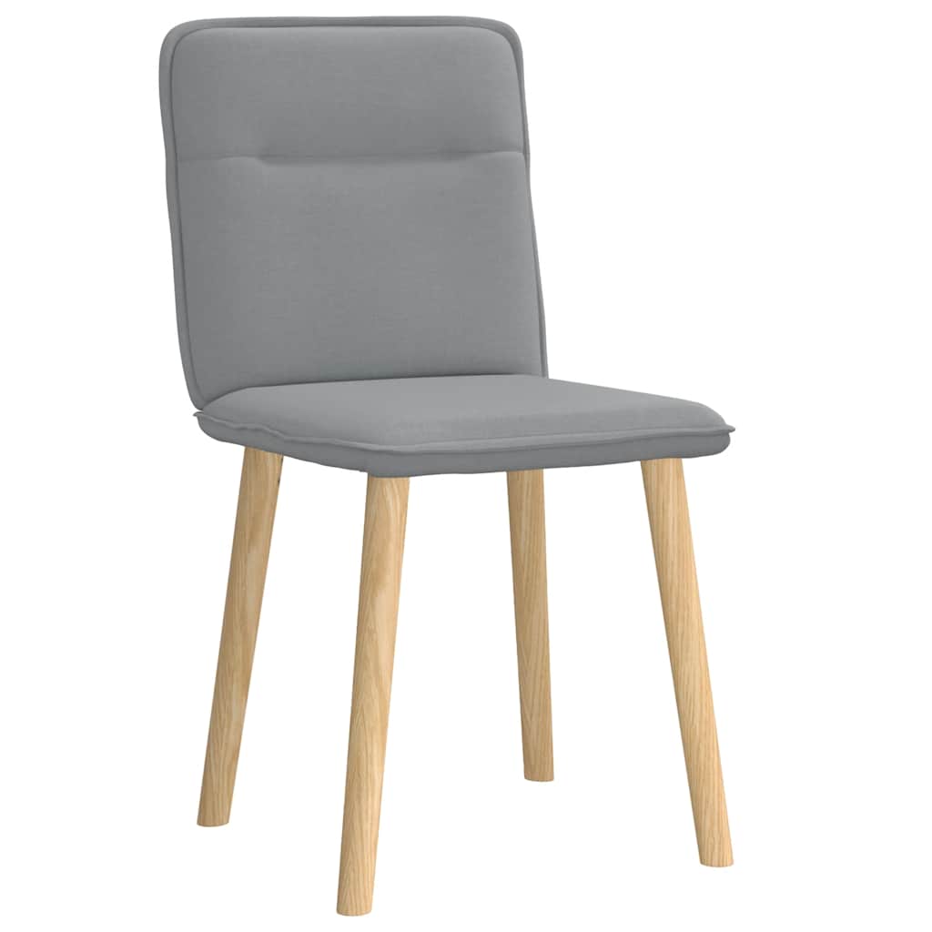 Chaises à manger lot de 2 gris clair tissu - XIOS