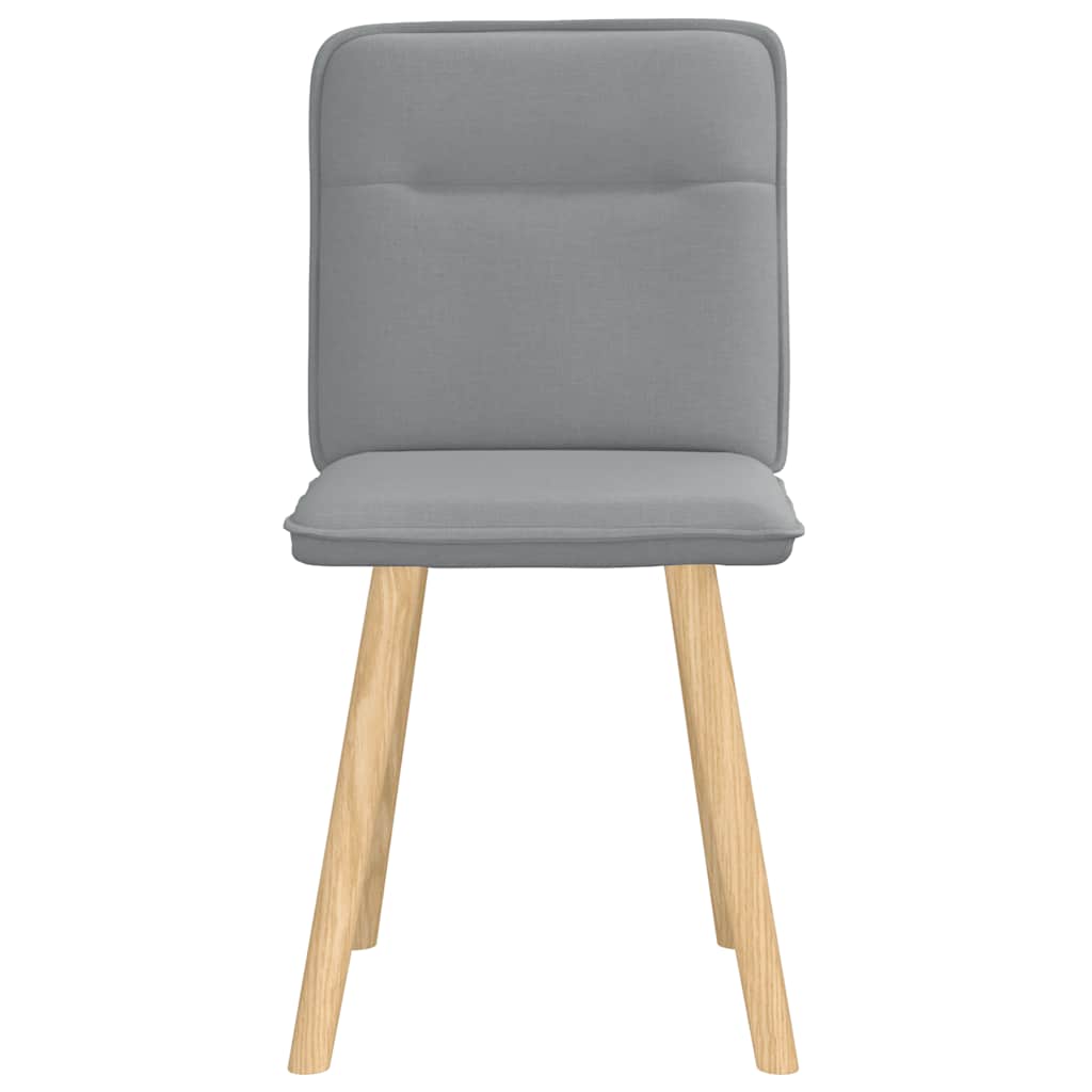 Chaises à manger lot de 2 gris clair tissu - XIOS