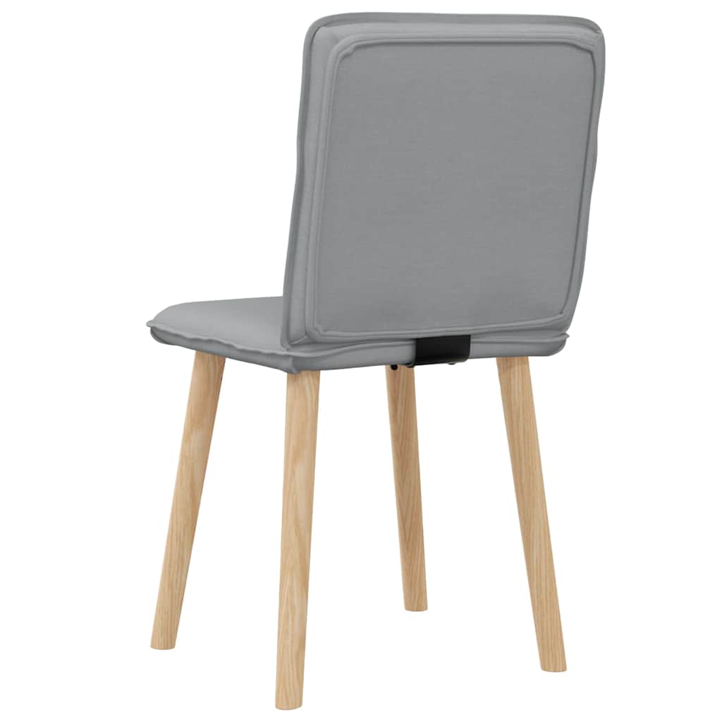 Chaises à manger lot de 2 gris clair tissu - XIOS