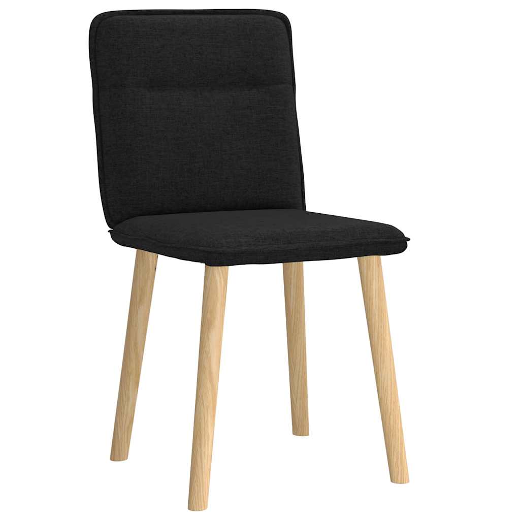 Chaises à manger lot de 2 noir tissu - XIOS