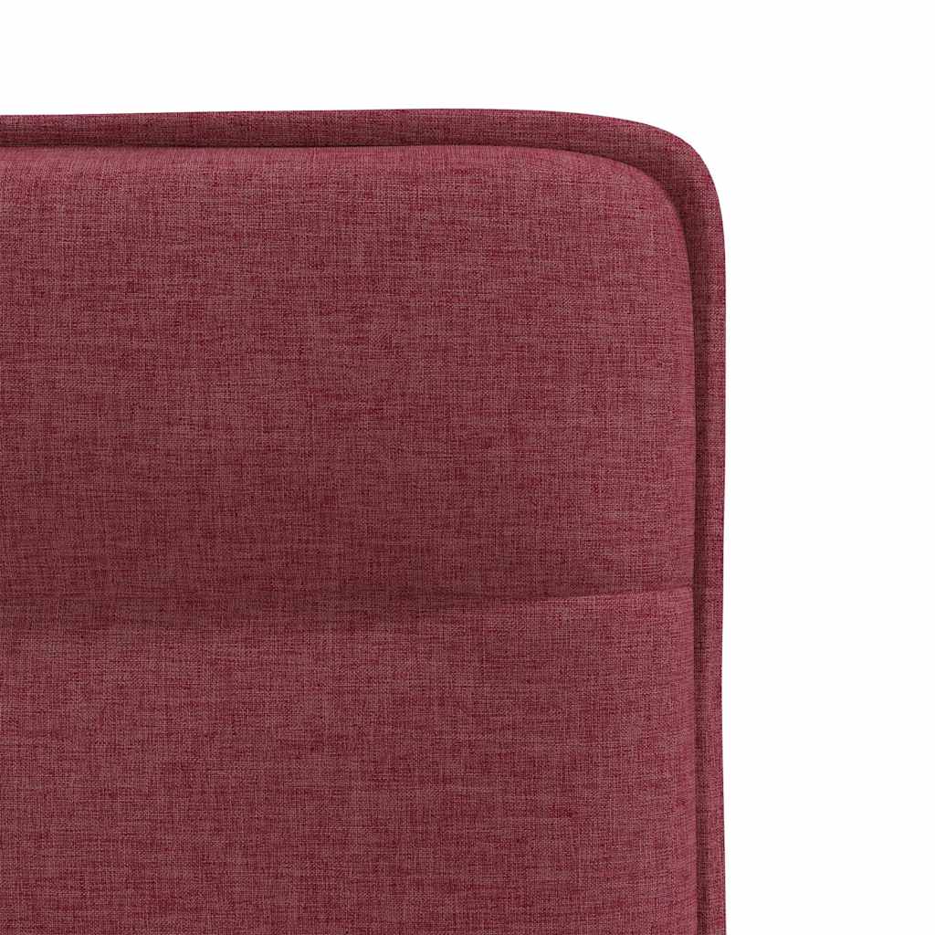 Chaises à manger lot de 2 rouge bordeaux tissu - XIOS