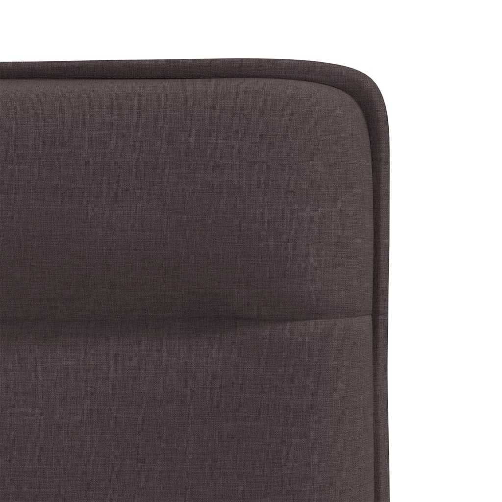 Chaises à manger lot de 2 marron foncé tissu - XIOS