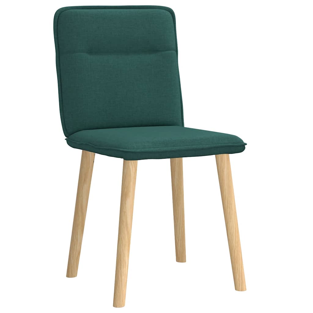 Chaises à manger lot de 2 vert foncé tissu - XIOS