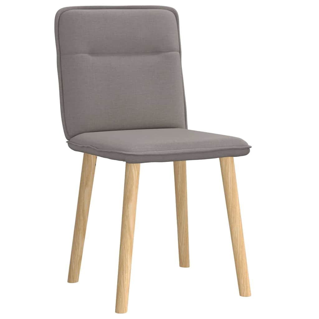 Chaises à manger lot de 2 taupe tissu - XIOS