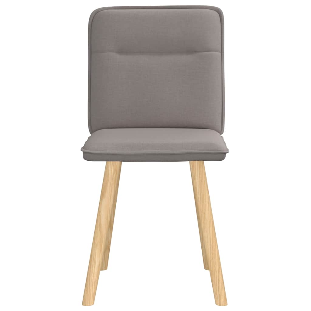 Chaises à manger lot de 2 taupe tissu - XIOS