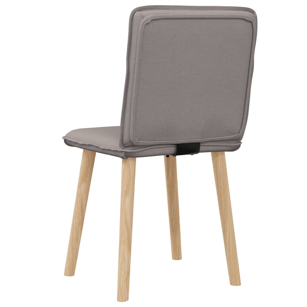 Chaises à manger lot de 2 taupe tissu - XIOS