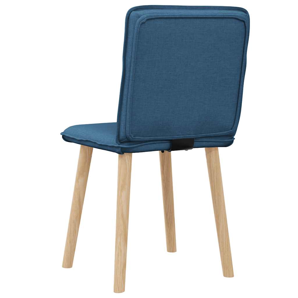 Chaises à manger lot de 2 bleu tissu - XIOS