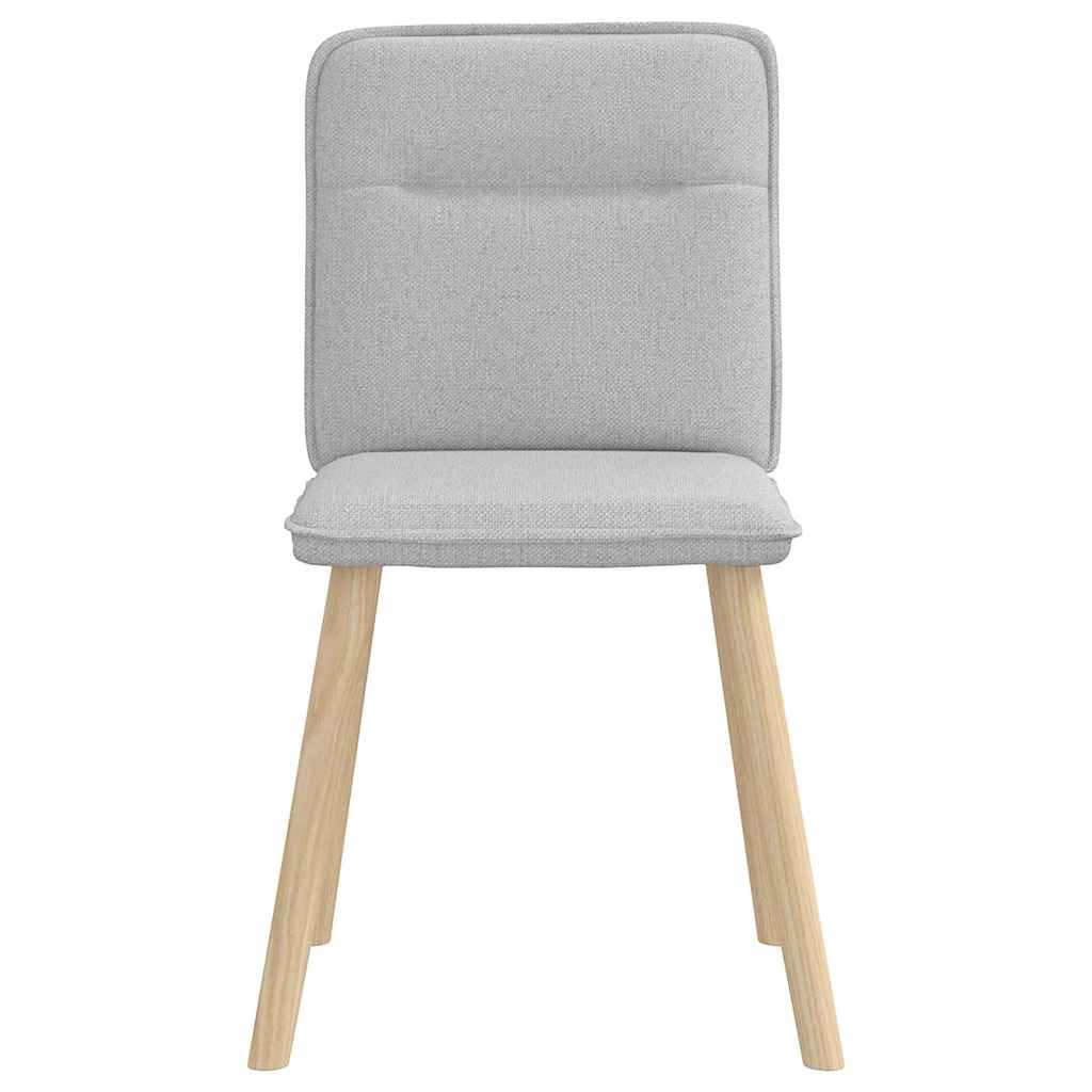 Chaises à manger lot de 2 gris nuage tissu - XIOS