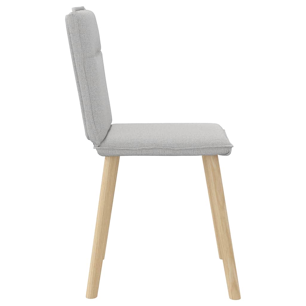 Chaises à manger lot de 2 gris nuage tissu - XIOS
